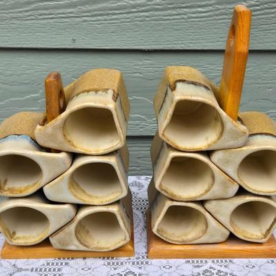 (10) Signed Coffee Mugs and 2 Stands