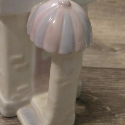 Precious Moments Coffee Pot, Mugs and Napkin Holders