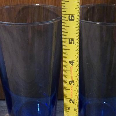 Blue Glass Ware Set