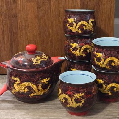 Chinese Dragon Tea Set