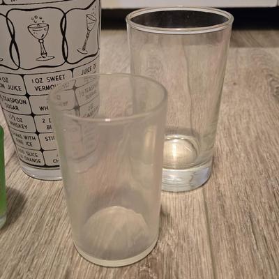 Bar Glasses and Swizzle Sticks