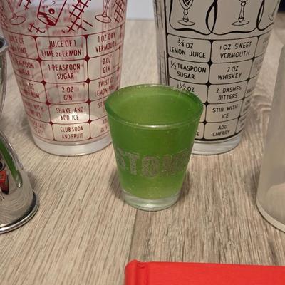 Bar Glasses and Swizzle Sticks