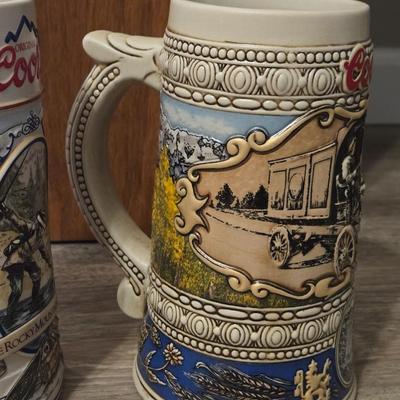 Vintage COORS Beer Steins