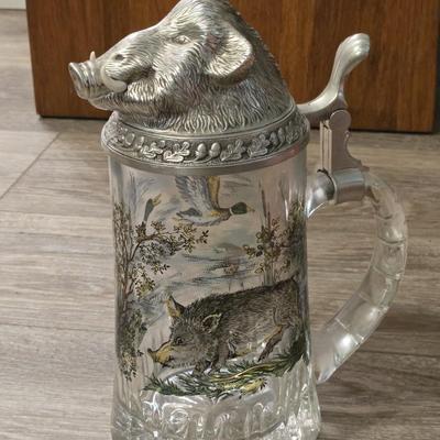 Western Germany Boars Head Beer Stein