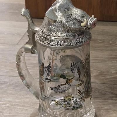 Western Germany Boars Head Beer Stein