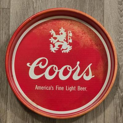 Vintage Metal Coors Tray