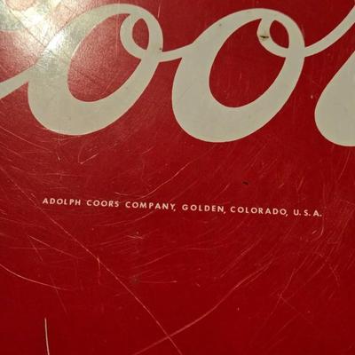 Vintage Metal Coors Tray