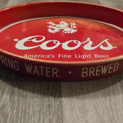 Vintage Metal Coors Tray