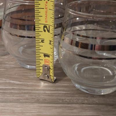 Vintage Glass Cocktails Pitcher and Glasses