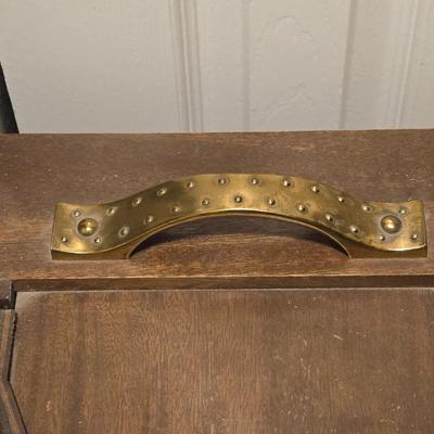 Vintage Hanging Wood Barrel Bar