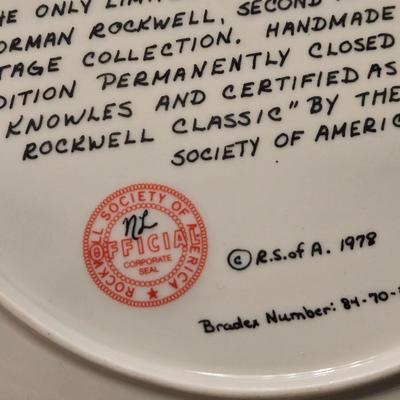 Norman Rockwell Plate