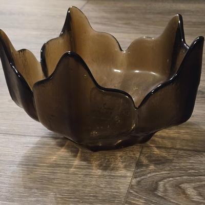 Viking Glass Flower Bowl