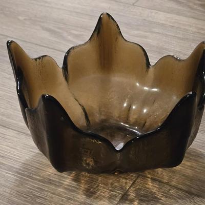 Viking Glass Flower Bowl