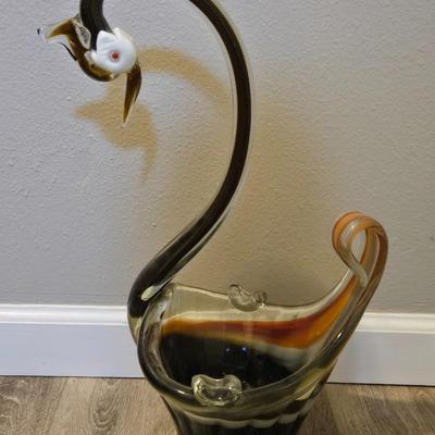 Murano Large Glass Swan