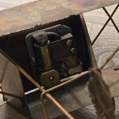 Copper Music Box Airplane