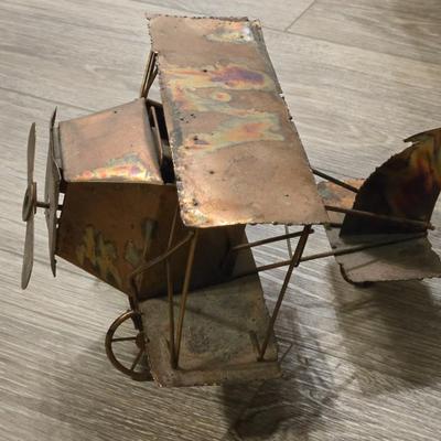 Copper Music Box Airplane