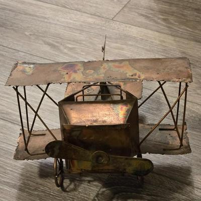 Copper Music Box Airplane