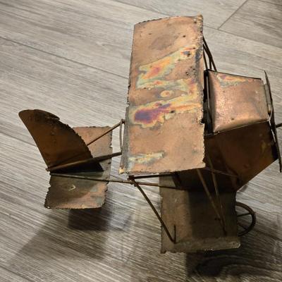 Copper Music Box Airplane