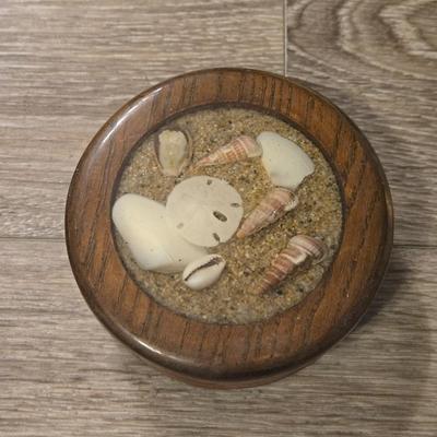 Wood and Seashells Trinket Box