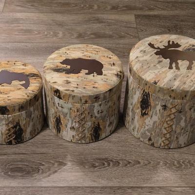 Cloth Covered Metal Wildlife Boxes