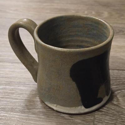 (2) Signed Pottery Bear Mugs