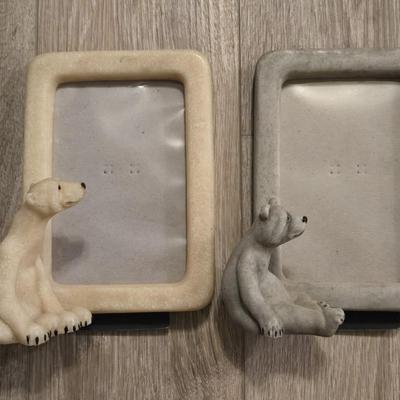 (2) Bear Photo Frames