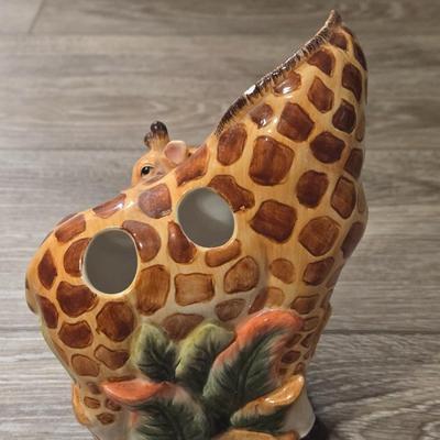 Ceramic Giraffe Toothbrush Holder