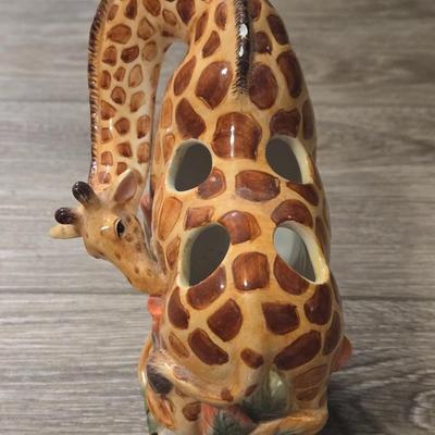 Ceramic Giraffe Toothbrush Holder