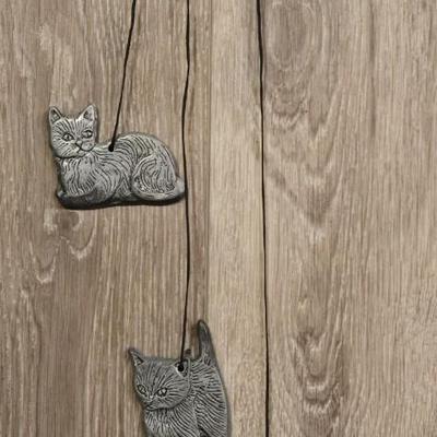 Metal Cat Windchime