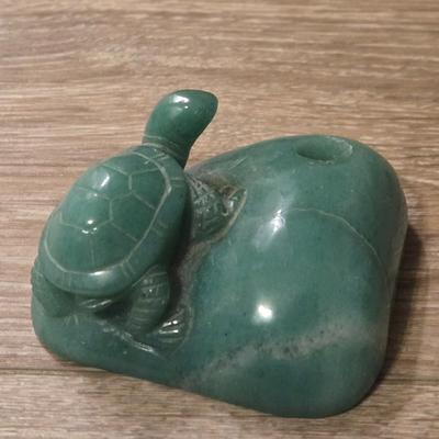 Jade Turtle Incense Holder