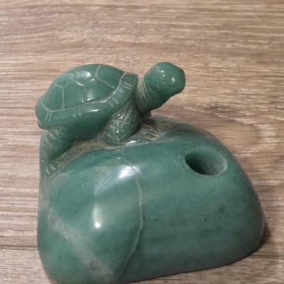 Jade Turtle Incense Holder