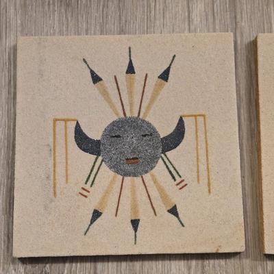 (2) Signed Navajo Sand Paintings