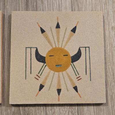 (2) Signed Navajo Sand Paintings