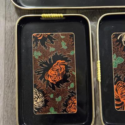 Mid Century Chrysanthemum Trays