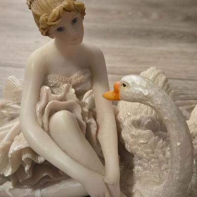 Ballet Dancer and Swan Music Box
