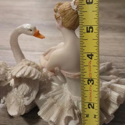 Ballet Dancer and Swan Music Box