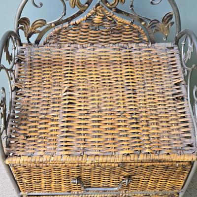 Small Wicker 3 Drawer Chest