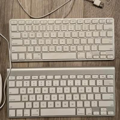 (2) Apple Keyboards and Mouse