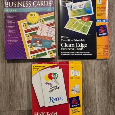 Business Card Paper and Greeting Card Paper