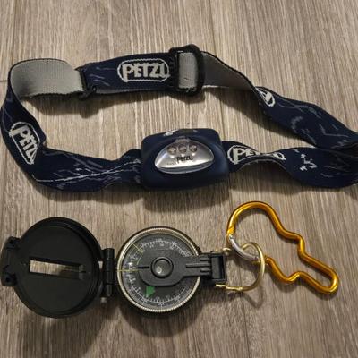 Engineer Compass and Headlamp