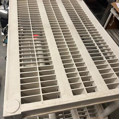 Four Plastic Shelving Units (G-MG)