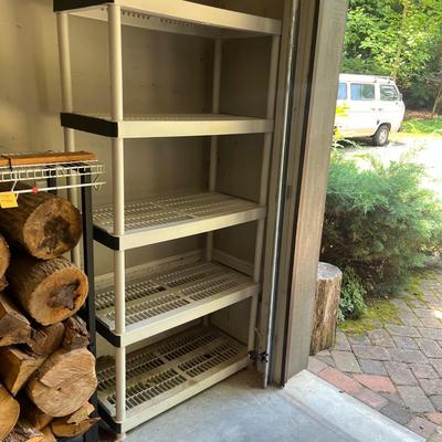 Four Plastic Shelving Units (G-MG)