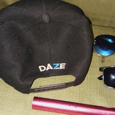 FOSTER GRANT SUNGLASSES, NEW MEN'S COLOGNE, STRYKER PAINTBALL GUN & DAZED HAT