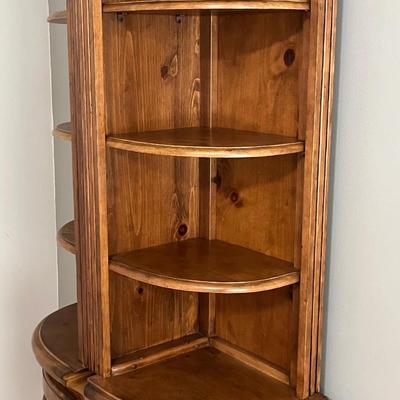 AICO ~ MICHAEL AMINI ~ Solid Wood Cabinet/Pair (2) Corner Shelves