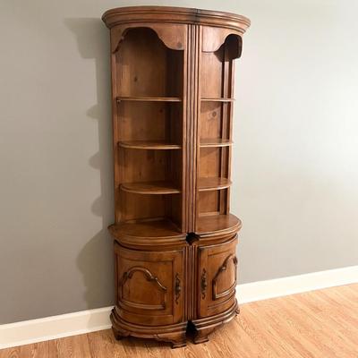 AICO ~ MICHAEL AMINI ~ Solid Wood Cabinet/Pair (2) Corner Shelves