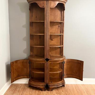 AICO ~ MICHAEL AMINI ~ Solid Wood Cabinet/Pair (2) Corner Shelves