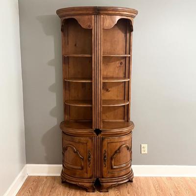 AICO ~ MICHAEL AMINI ~ Solid Wood Cabinet/Pair (2) Corner Shelves