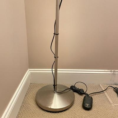 Brushed Nickel Two-Head Dimmable IKEA Floor Lamp (GB1-SS)