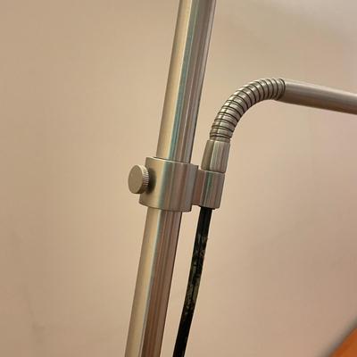 Brushed Nickel Two-Head Dimmable IKEA Floor Lamp (GB1-SS)