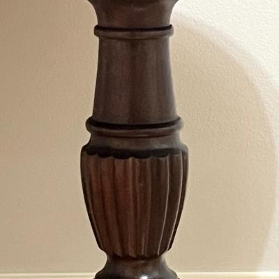Vtg. Mahogany Carved Wood Oval Coffee Table